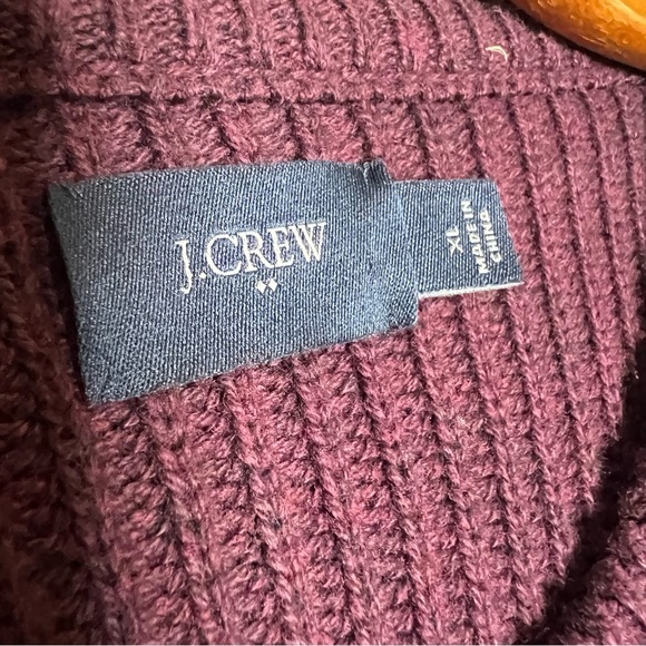 Jcrew Mens Ribbed Woodsman Maroon Long Sleeve Pullover Sweater Size XL - Picture 3 of 8